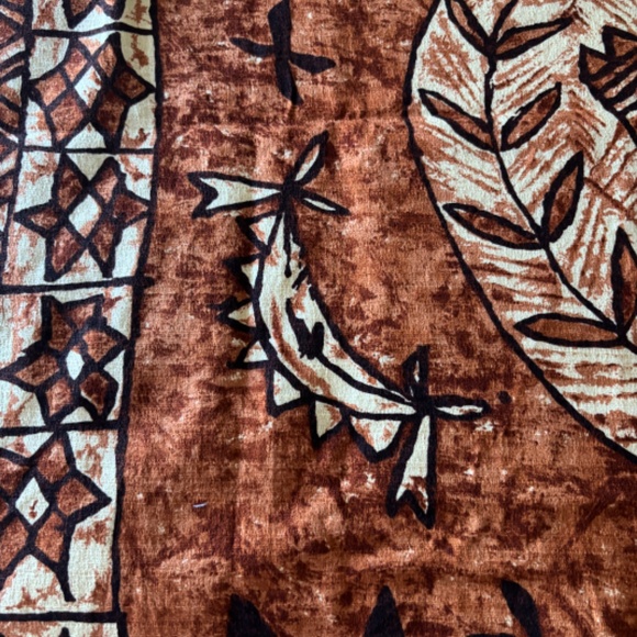 2 Pieces Hawaiian Fabric - vintage - Picture 3 of 11